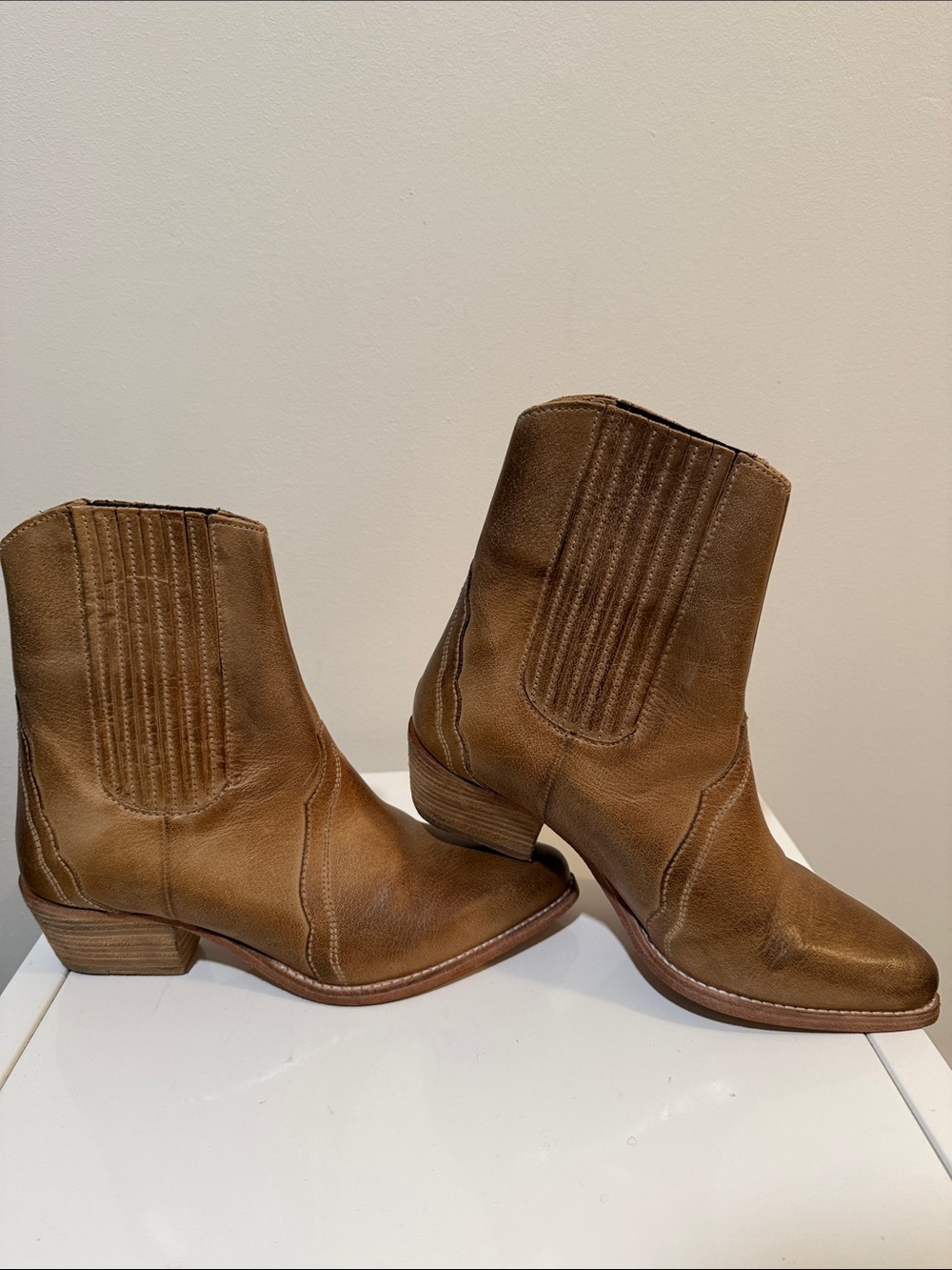 Free People Women's Frontier Western Chelsea Boho Ankle Boot size 6.5 - Picture 6 of 11